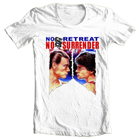 No Retreat No Surrender T-shirt retro karate movie old style film free shipping