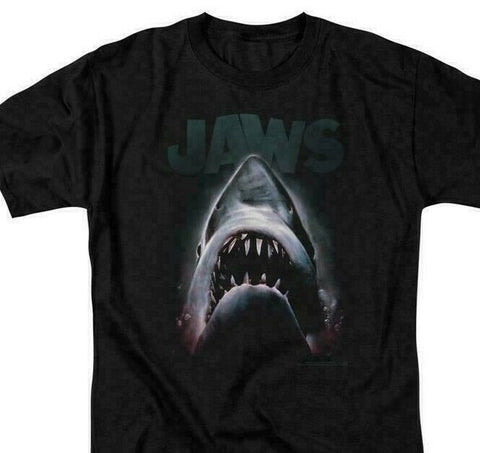 JAWS retro 70's 80's shark thriller Spielberg movie graphic t-shirt UNI352
