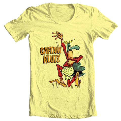 Captain Klutz T shirt MAD Magazine retro 1970s cotton graphic tee shirt