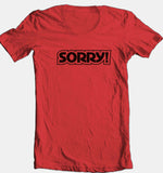 Sorry! T shirt retro 70s toys  80s board game 100% cotton graphic tee throwback design tshirts for sale