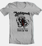 Whitesnake 80s hair band heavy metal concert t-shirt for sale online