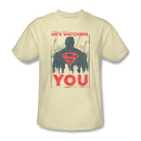 Superman Is Watching You T-shirt DC comic superhero graphic cotton tee