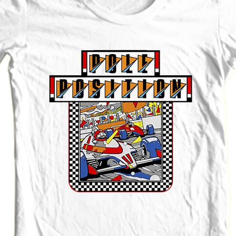 Pole Position T-shirt retro gaming design regular fit men's graphic tee