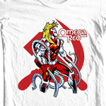 Omega Red t-shirt white retro comic books marvel super villain graphic tee