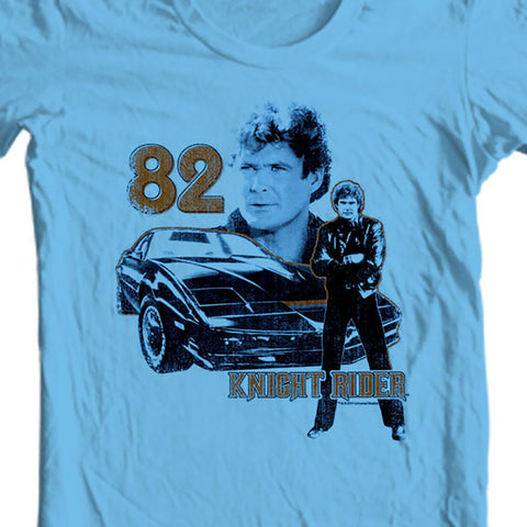 Knight Rider 82 t shirt retro 80s nostalgic tv show David Hasselhoff NBC493