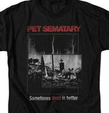 Stephen Kings Pet Sematary retro 80s horror movie black t-shirt