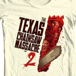 Texas Chainsaw Massacre Part 2 T-shirt retro 1980's classic horror movie 
