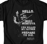 The Princess Bride retro t-shirt My name is Inigo Montoya graphic tee 
