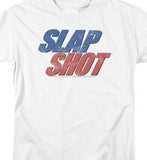 Slap Shot T-shirt men's classic fit white cotton graphic printed tee UNI960