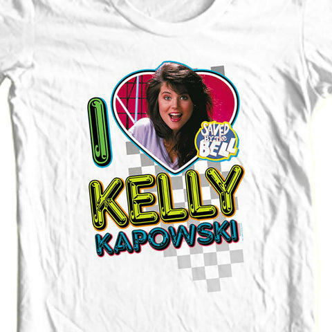 Kelly Kapowski Saved by the Bell t-shirt 1980’s retro teen TV show NBC144