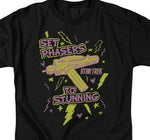 Star Trek t-shirt Set Phasers To Stunning Retro Sci-Fi series graphic tee throwback design tshirts for sale