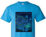 Night Stalker T-shirt retro video game distressed heather blue tee