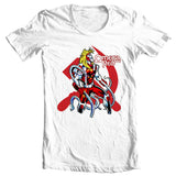 Omega Red t-shirt white retro comic books marvel super villain graphic tee