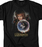 Labyrinth T-shirt  men's regular fit black cotton graphic printed tee  LAB102