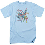 Justice League T-shirt regular fit crew neck blue cotton graphic t-shirt DCO441
