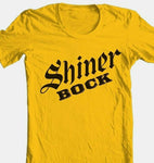 Shiner Bock T-shirt German beer 100% cotton printed gold graphic printed tee for sale online store