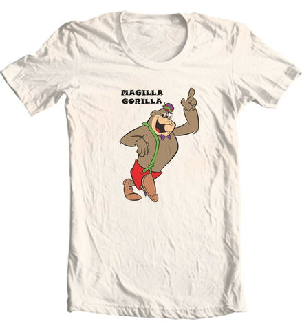 Magilla Gorilla T-shirt retro 80s Saturday morning cartoon cotton graphic tee