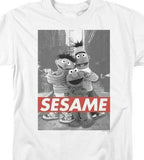 Bert, Ernie  Elmo T-shirt Sesame Street Retro TV series graphic tee SST133