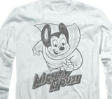 Mighty Mouse superhero Retro Saturday cartoon classics long sleeve tee CBS1136
