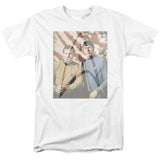 Star Trek T-shirt Captain Kirk and Mr. Spock graphic tee  throwback design tshirt for sale