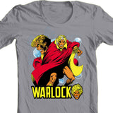 Adam Warlock T-shirt retro 70's adult regular fit gray cotton graphic tee