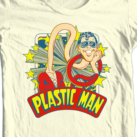 Plastic Man T-shirt Prankster Saturday Morning Cartoon DC super hero tee DCO670