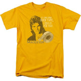 MacGyver Retro 80s action adventure TV series graphic gold t-shirt CBS1643
