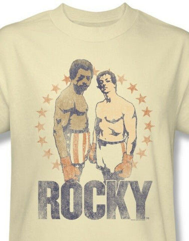 Rocky Creed T-shirt classic 80's retro movie graphic printed cotton tee MGM179