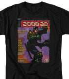 2000 AD Judge Dredd Cover T Shirt  80s 70s retro comic black graphic tee JD103
