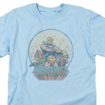 He-Man T-shirt Masters Universe classic fit distressed blue graphic tee DRM267