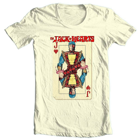 The Jack of Hearts T-Shirt classic vintage Marvel comics 100% cotton tee 1970s The Defenders for sale online store