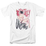 Harley Quinn T-shirt Mentally Unstable adult regular fit graphic tee BM2837