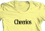 Cheerios T-shirt retro 70s 80s cereal 100% cotton graphic printed yellow tee