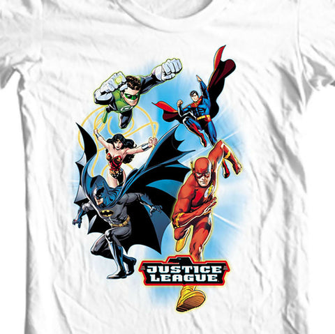 Justice League T-shirt Superman Bat Man Wonder Woman Flash  DC comics JLA103