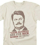 Ron Swanson T-shirt Parks  Recreation Political comedy TV graphic tee NBC932