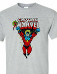 Captain Marvel T-shirt 70s original comic book adult regular fit graphic tee