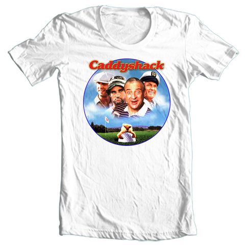 Caddyshack T-shirt retro 1980's movie men's adult regular fit graphic tee