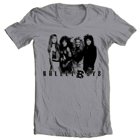 Bullet Boys T-shirt 80s heavy metal retro glam rock 100% cotton graphic tee