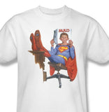 MAD Magazine SUPERMAN T-shirt Alfred E Newman DC Comics cotton tee  WBT345