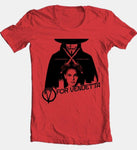 V for Vendetta red t-shirt retro comic book movie tee