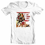 Thunderball James Bond white t-shirt Sean Connery 007 retro style graphic tee