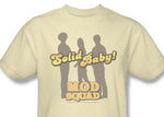 Mod Squad T-shirt retro 1970's disco TV Land show 100% cotton beige tee CBS226