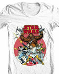 Star Wars retro design t-shirt original comic book 1970's cotton graphic tee
