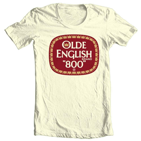 Olde English 800 T-shirt beer malt liquor retro Colt 45 100% cotton graphic tee
