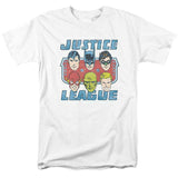 Justice League DC Heroes T-shirt comic book superfriends white cotton DCO745
