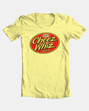 Cheez Whiz T-Shirt retro vintage 1980s brands 100% cotton yellow graphic tee