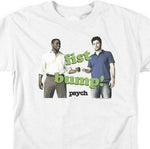 Fist Bump Psych T-shirt comedy drama TV series Shawn Spencer graphic tee NBC910