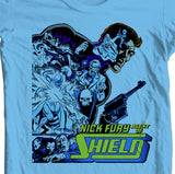 Nick Fury T shirt Agent of S.H.I.E.L.D. retro vintage superhero 100% cotton tee