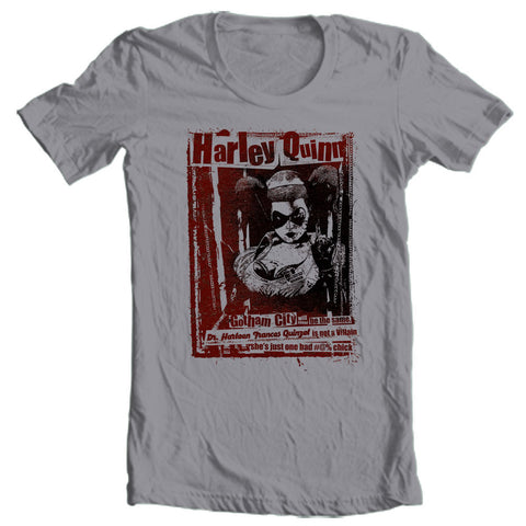 Harley Quinn T-shirt DC comic book Bat-Man Joker 100% cotton graphic tee BM226
