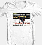 The Great Escape T-shirt Steve McQueen vintage 70s movie 100% cotton te